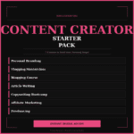 Content Creator Starter Pack — $17 bundle of courses on personal branding, vlogging, blogging, article writing, copywriting, affiliate marketing, and freelancing